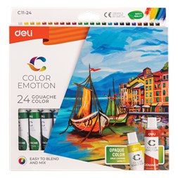 Deli Color Emotion 12ml 24db/csomag akrilfestékkészlet