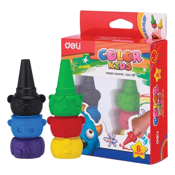 Deli Color Kids 6db-os vegyes színű zsírkréta készlet