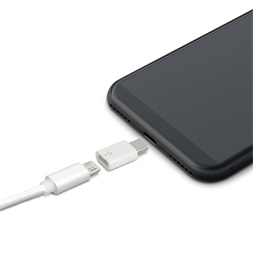 Delight 55448C MicroUSB USB Type-C fehér adapter