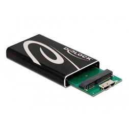 Delock 42006 SuperSpeed USB3.2 Micro-B - mSATA SSD külső ház