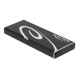 Delock 42007 SuperSpeed USB3.2 Micro-B - M.2 SSD külső ház