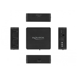 Delock 63395 S/PDIF TOSLINK 3 bemenet/1 kimenet távírányítható switch