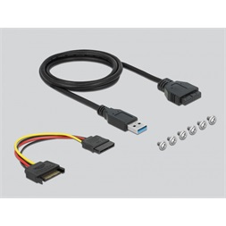 Delock 64058 1xUSB-C 3.2/2xUSB-A + SD/MicroSD 3,5" beépíthető kártyaolvasó