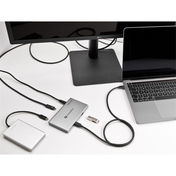 Delock 64157 3 portos Thunderbolt4 8K + 1x USB-A 3.2 HUB