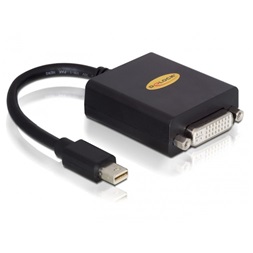 Delock 65098 fekete adapter mini displayport apa > DVI 24+5 pin anya