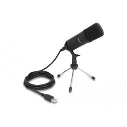 Delock 66882 24bit/192kHz USB kondenzátor streaming/podcasting mikrofon