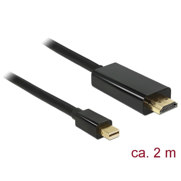 Delock 83699 2 méter  High Speed mini Displayport apa > HDMI apa 4K kábel