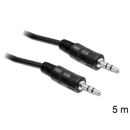 Delock 84438 DC jack 3.5 mm apa / apa 5 m audio kábel