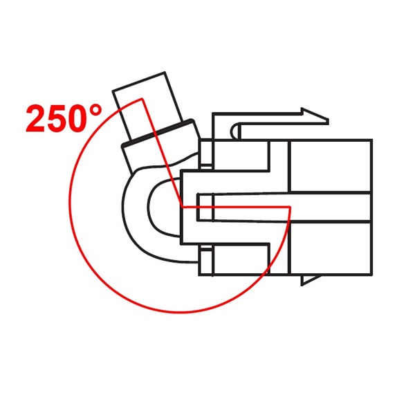 Delock 86328 HDMI anya > HDMI anya 250° kábellel Keystone modul