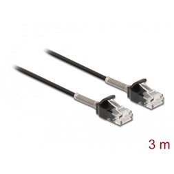 Delock 87020 3m Cat6A RJ45 apa - RJ45 apa görbítés védelemmel ellátott kábel