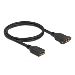 Delock 87100 1m DisplayPort 1.2 4K 60Hz anya - rögzíthető anya kábel