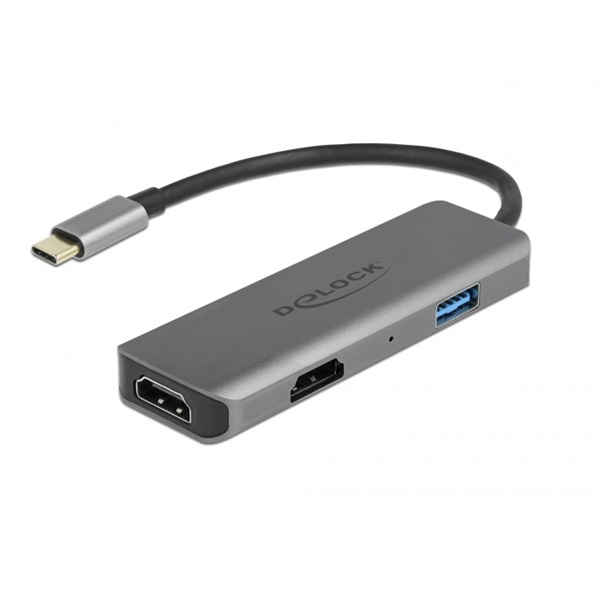 Delock 87780 USB-C - 2xHDMI 4K 60Hz/USB adapter