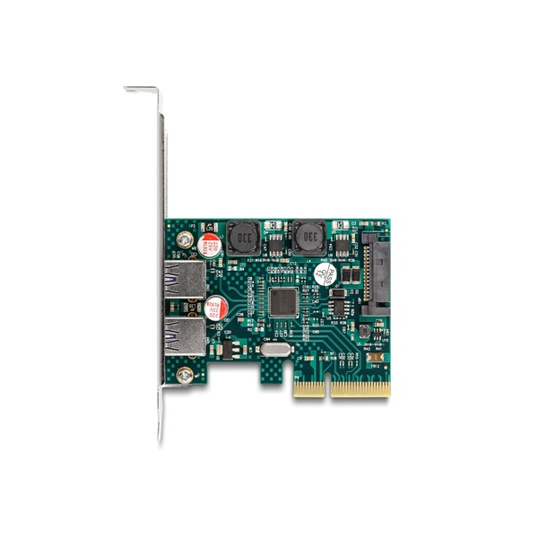 Delock 90106 2xUSB 10Gbps alacsony profil PCI Express x4 kártya