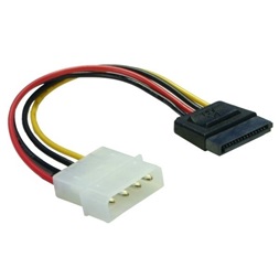 Delock 60100  4 tűs apa (Molex) to SATA HDD (egyenes) hálózati kábel