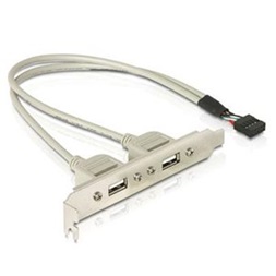 Delock 71000 Slot konzol 1x belső USB 9tűs > 2x USB2.0 külső