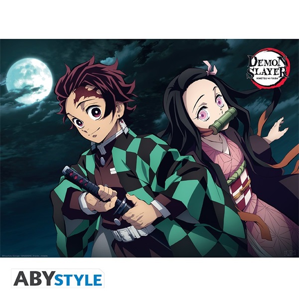 Demon Slayer "Tanjiro & Nezuko" 52x38 cm poszter