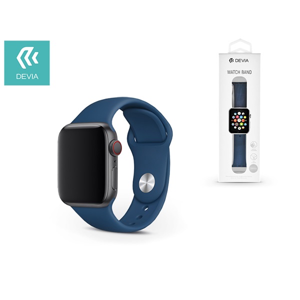 Devia ST324918 Devia 44mm iWatch kék óraszíj