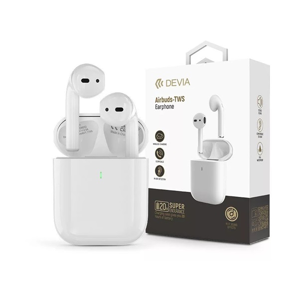 Devia ST399114 Airbuds True Wireless Bluetooth fehér fülhallgató