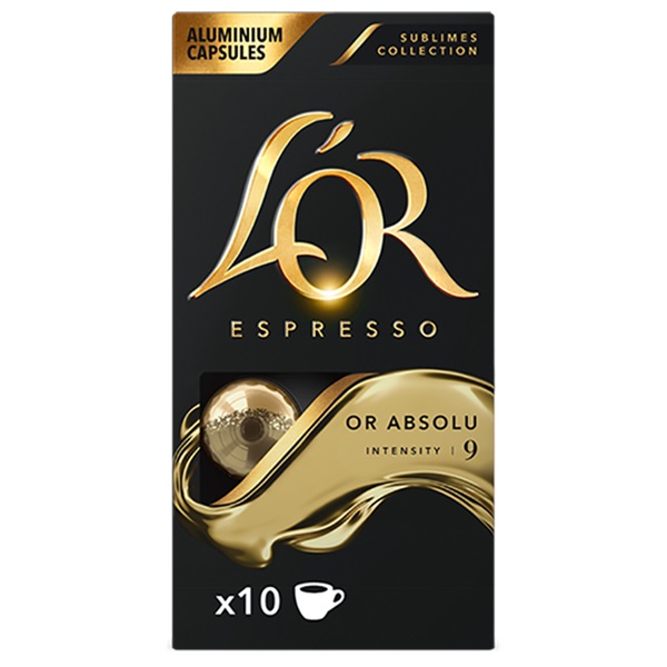 Douwe Egberts L`OR Sublimes Or Absolu Nespresso kompatibilis 10 db kávékapszula