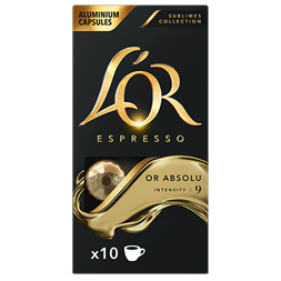 Douwe Egberts L`OR Sublimes Or Absolu Nespresso kompatibilis 10 db kávékapszula