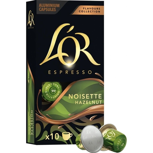 Douwe Egberts L`OR mogyorós Nespresso kompatibilis 10db kávékapszula