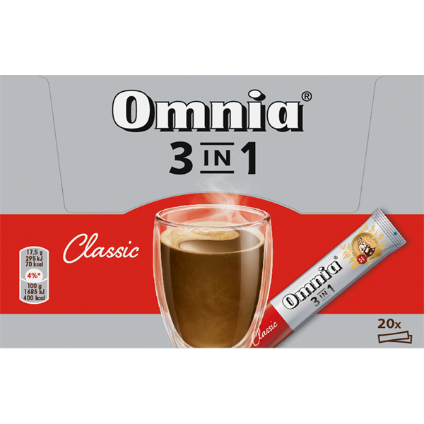 Douwe Egberts Omnia Classic 3in1 20x11,1g instant kávékeverék csomag