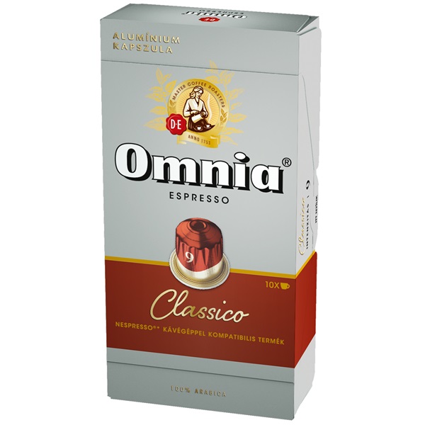 Douwe Egberts Omnia  Classico Nespresso kompatibilis 10 db kávékapszula