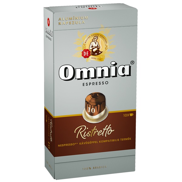 Douwe Egberts Omnia Ristretto Nespresso kompatibilis 10 db kávékapszula