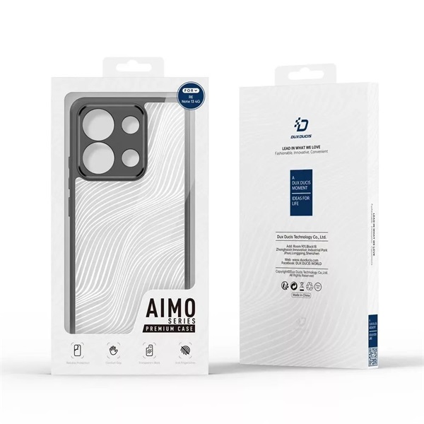 Dux Ducis Aimo DD009048 Xiaomi Redmi Note 13 5G fekete/átlátszó hátlap