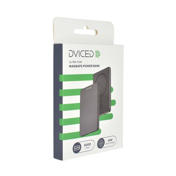 Dviced DV400002 Ultrathin 5000mAh fekete powerbank