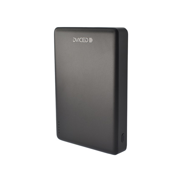 Dviced DV400005 Ultrathin 10000mAh fekete powerbank