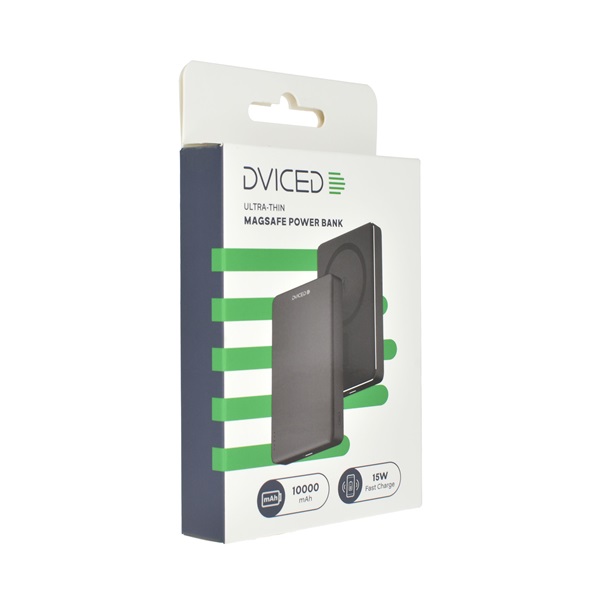 Dviced DV400005 Ultrathin 10000mAh fekete powerbank