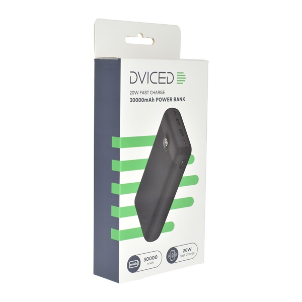 Dviced DV400006 30000mAh fekete powerbank