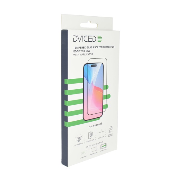 Dviced DV520030 iPhone 16 üveg kijelzővédő + applikátor