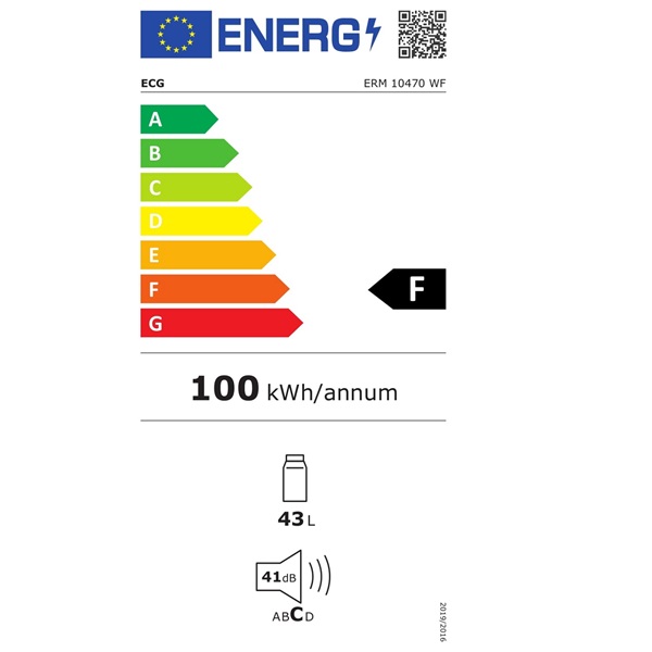 ECG ERM 10470 WF mini hűtőszekrény