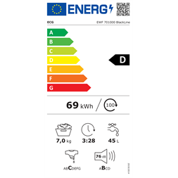 ECG EWF 701000 BlackLine mosógép