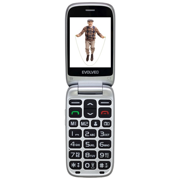 EVOLVEO EASYPHONE EP771-FS 2,8" fekete mobiltelefon