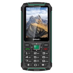 EVOLVEO Strongphone W4 2,8" DualSIM fekete/zöld mobiltelefon