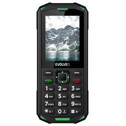 EVOLVEO Strongphone X5 2,4" DualSIM fekete/zöld mobiltelefon