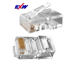 EXW CAT5E UTP Modulár Dugó 8P8C RJ45 patch és fali kábelekhez 20db