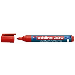 Edding 380 kerek hegyű piros flipchart marker