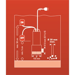 Einhell 4170773 GC-DP 1020 N szennyvízszivattyú