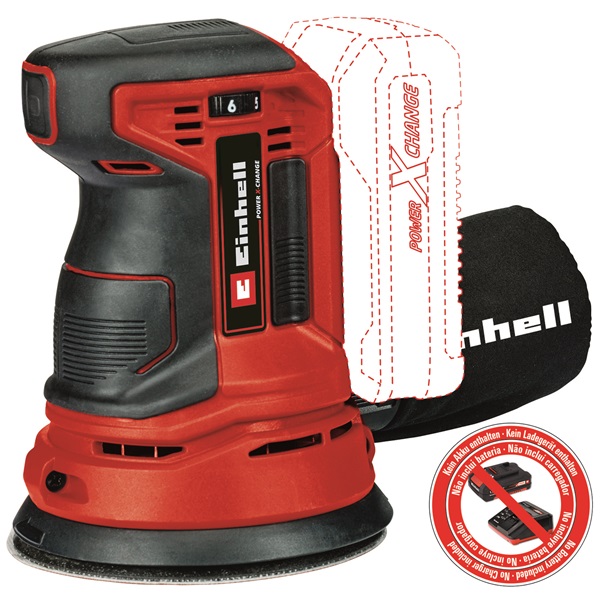 Einhell 4462010 PXC TE-RS 18 Li-Solo akku és töltő nélkül akkumulátoros excentercsiszoló