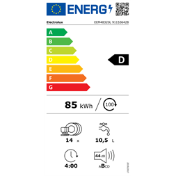 Electrolux EEM48320L beépíthető 14 terítékes mosogatógép