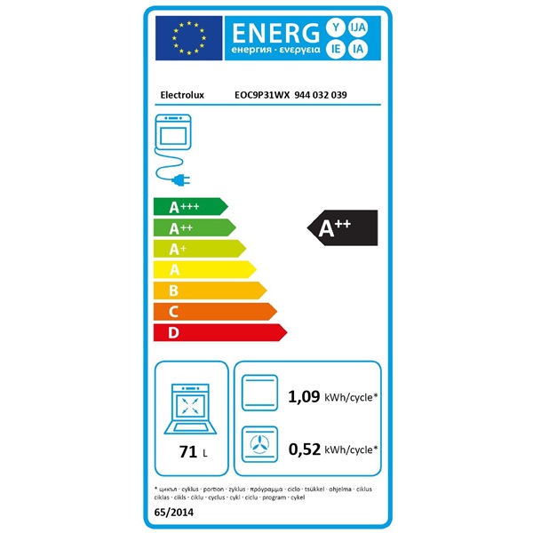 Electrolux EOC9P31WX SteamCrisp beépíthető gőzsütő