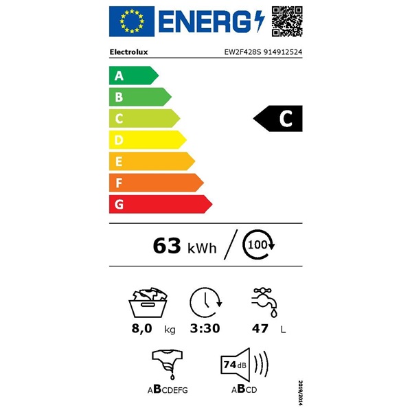 Electrolux EW2F428S TimeCare elöltöltős mosógép