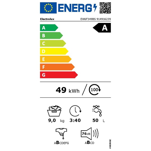 Electrolux EW6F349BS PerfectCare elöltöltős mosógép