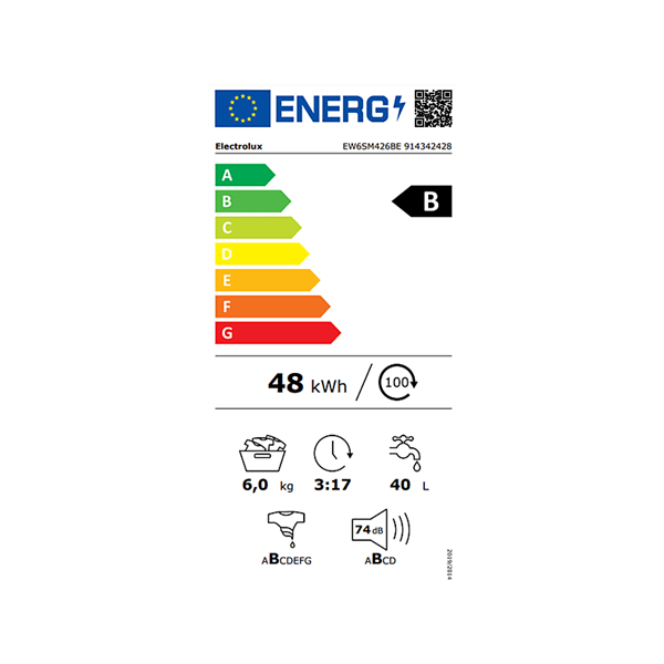 Electrolux EW6SM426BE PerfectCare keskeny elöltöltős mosógép