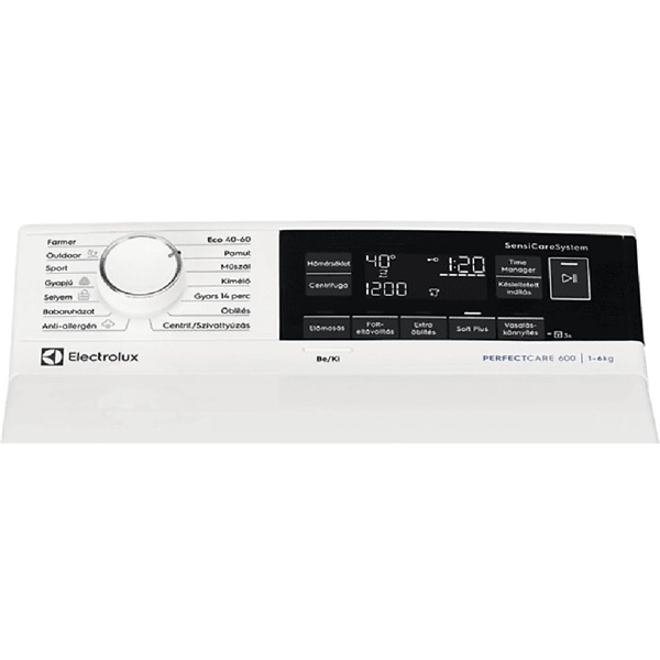 Electrolux EW6TN3062H PerfectCare fehér felültöltős mosógép