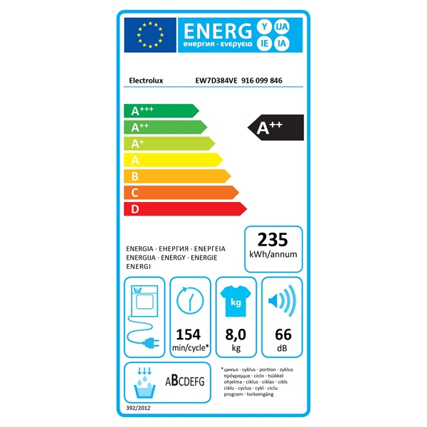 Electrolux EW7D384VE DelicateCare hőszivattyús szárítógép